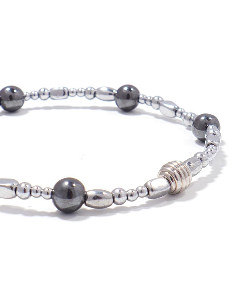 Polalita Ball Point Hematite Bracelet (Plt-Br-137_Gn)