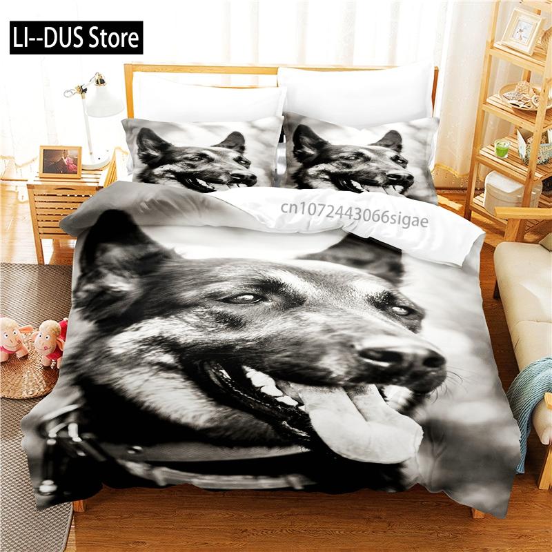 Cute Dog Bedding Set Duvet Cover Set 3d Bedding Digital Printing Queen Size Bedding Set Fashion Design