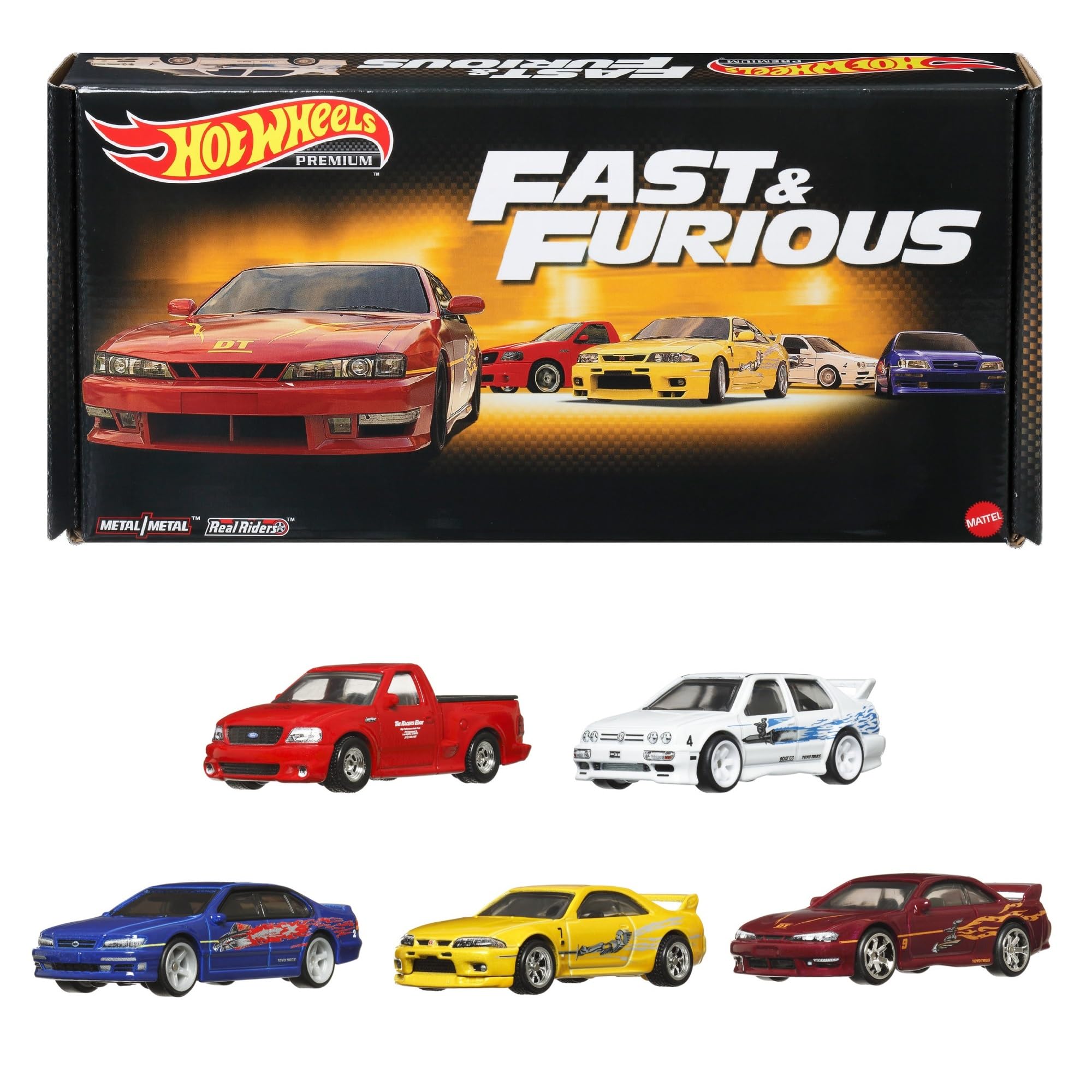 

MATTEL Hot Wheels Fast & Furious Premium Bundle [5 мини-машин] [От 3 лет] HKF08