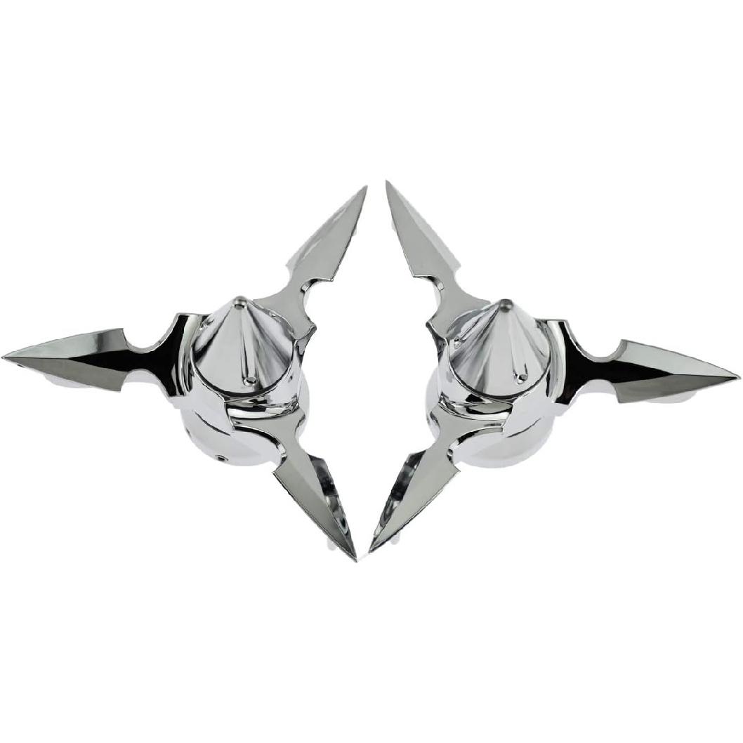 

HDBUBALUS Колпачки на переднюю ось спиннингового колеса Spun Blade Крышка из АБС-пластика Подходит для Harley Touring Street Glide Dyna Sportster XL883 XL1200 V Rod 1 пара Хром