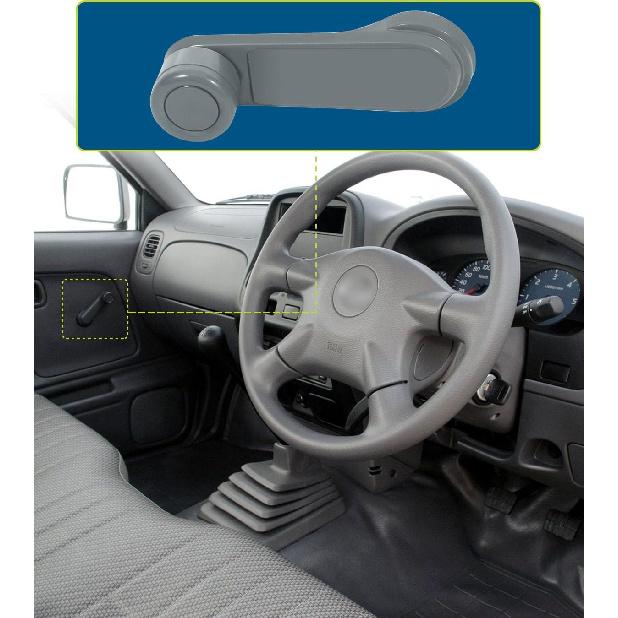 LUJUNTEC Interior Door Handles Window Crank Handle,Front Rear Door Handles Driver Left Passenger Right Side,Replacement for 1986 for Nissan for