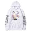 Cartoon Frieren Cute Hoodie Beyond Journey's End Manga Print Streetwear Hooded Sweatshirt Autumn Winter Fleece Soft Moto