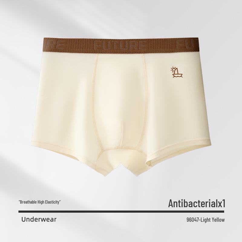 Teen Boys' Antibacterial Pure Cotton Boxer Briefs (10A) - All-Cotton Crotch Development Period Underwear