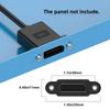 Cablecc DisplayPort 8K 60Hz 4K 144Hz DP Male to Female Extension for and Graphics Cards 1.4 Ultra-Fine Down-Angled Cable, 30cm, Desktops, Laptops,