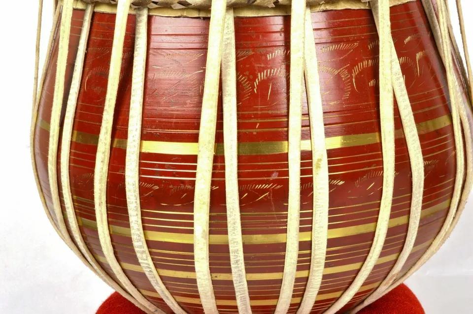 Professional Brass Tabla Drum Set | High Quality Folk & Indian Classical Musical Instrument with Carry Bag