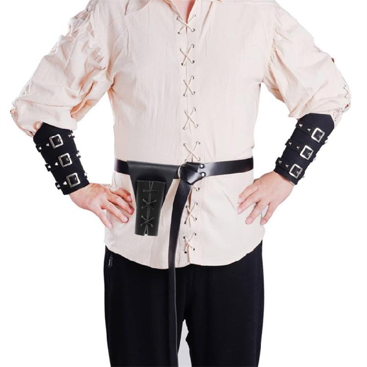Medievals Knights Costume Halloween Knights Pirate Cosplay Costume Renaissances Costume Accessories Belt Swords Frogs