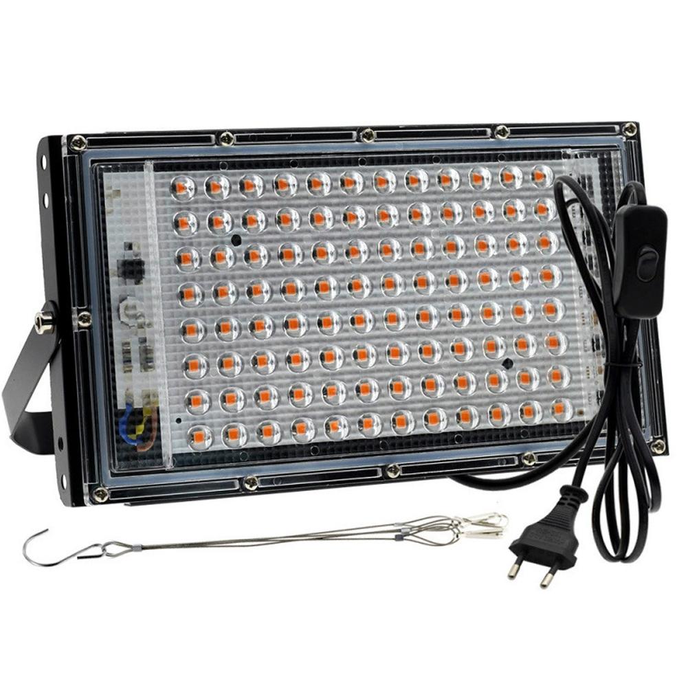 LED Plant Grow Light 50W 100W Full Spectrum Phyto Lamp For Veg And Flower Indoor Hydroponics System Heat Dissipation Grow Lamp