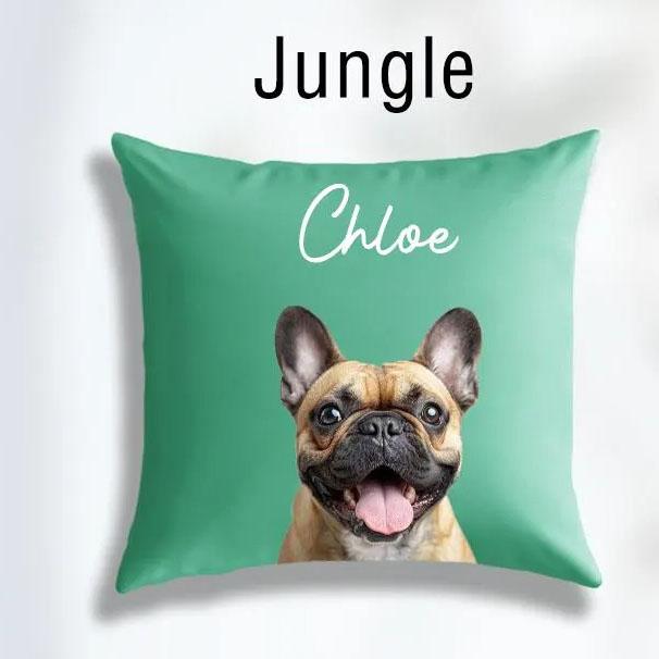 Customisable Dog Photo Pillow Personalized Pet Cushion Throw Pillow with Pet Picture Custom Decor for Pet Owners Unique Gifts