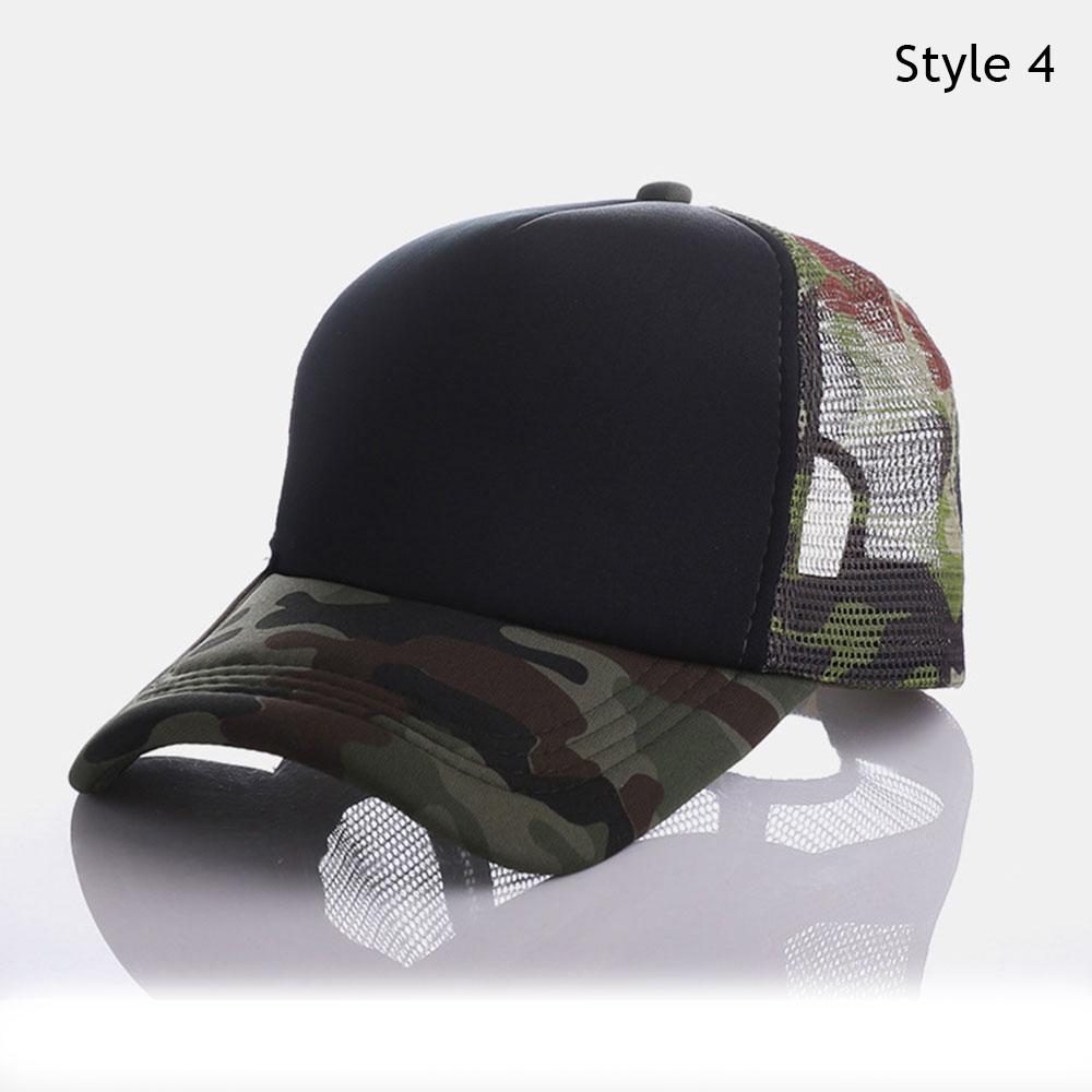 Outdoor Camouflage Mesh Baseball Cap Men Cap Summer Unisex Men And Women Camo Baseball Cap Trucker Hat Casquett