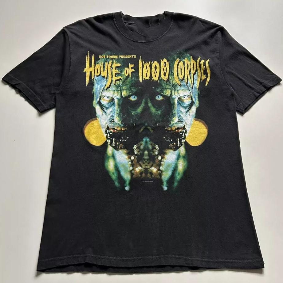 Vintage 2002 House Of 1000 Corpses Rob Zombie Movie Black T-shirt size S-5XL M