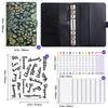 Creative A6 Loose-leaf Notebook with Zipper Bag - Macaron Floral Cash Budget Planner