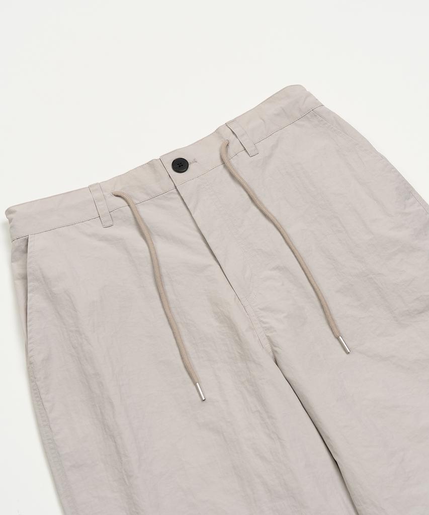 TOFFEE Utility Wide Parachute Pants (Warm Grey)