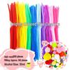 Colorful DIY Chenille Pipe Cleaner Bouquet - Plush, Handmade Spring Craft Pack In Macaron Shades for Children