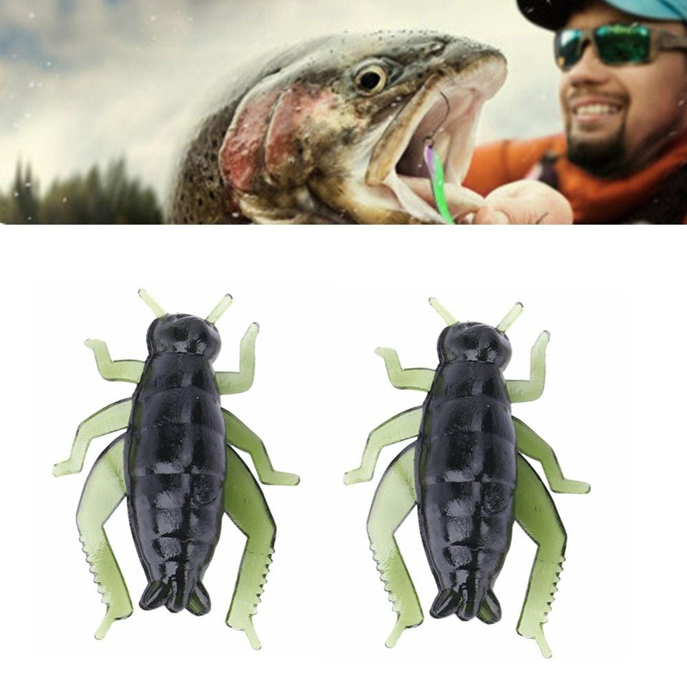 100PCS Reusable Cricket Baits Soft Fishing Lures Durable Fishing Baits Outdoor Fishing