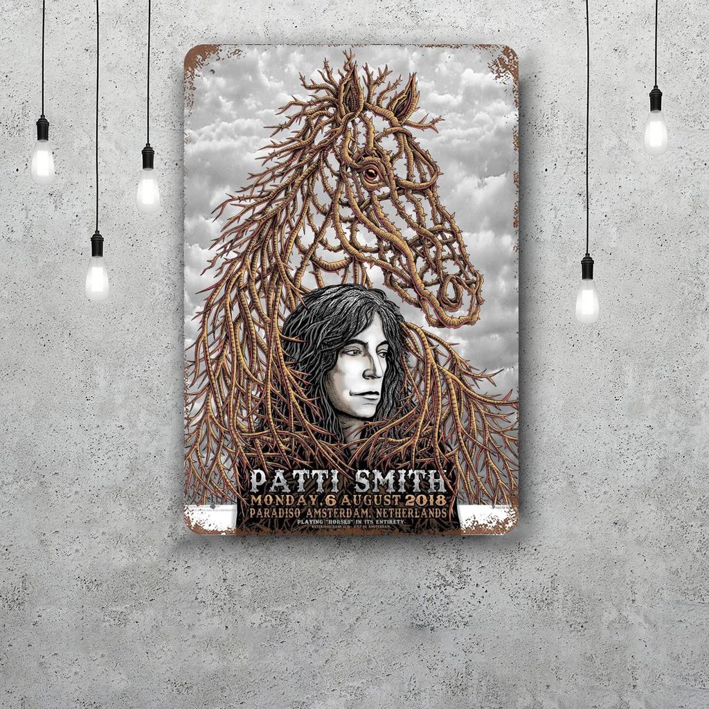Patti Smith Retro Vintage Tin Sign Poster Decorative Plaque Metal Plate Wall Decor