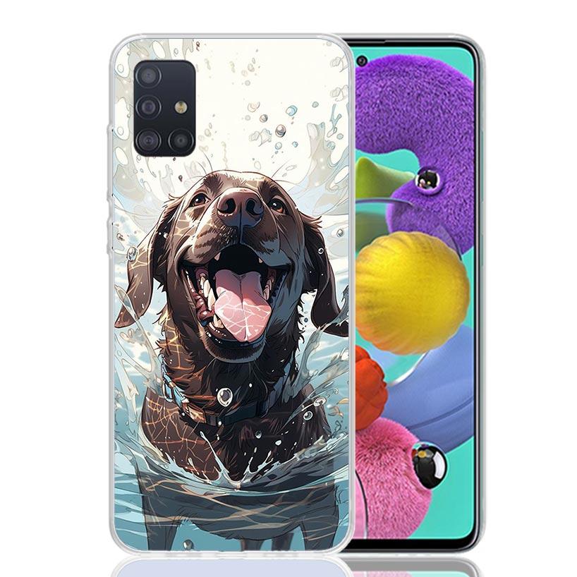 Labrador Retriever Dog Case Phone Cover for Samsung Galaxy A52 A51 A50 A42 A32 A22 A12 A02S A72 A71 A70 A41 A31 A21S A40 A30S A2