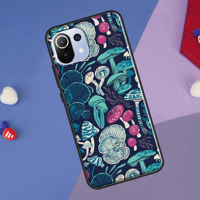Psychedelic Mushrooms Florals Cover For Xiaomi 14 13 Ultra 11T 12T 13T 14T Pro POCO X7 Pro X3 X5 F3 F5 F6 M6 X6 Pro Case