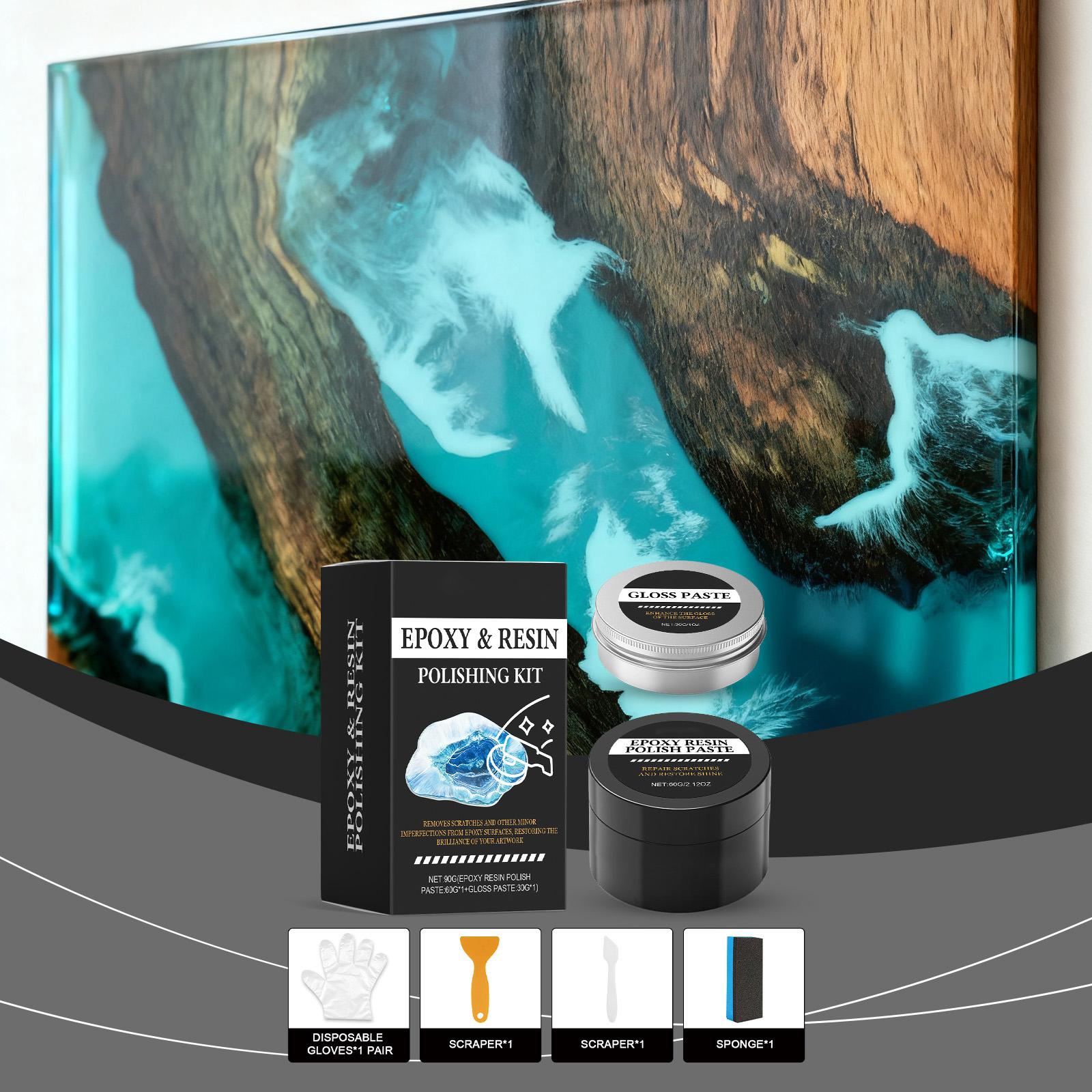 

Epoxy Resin Polishing Kit Restoring Cream Is Suitable For Homeowners Beginner Art Projects, Table Decoration, And Counter Decoration One Size белый