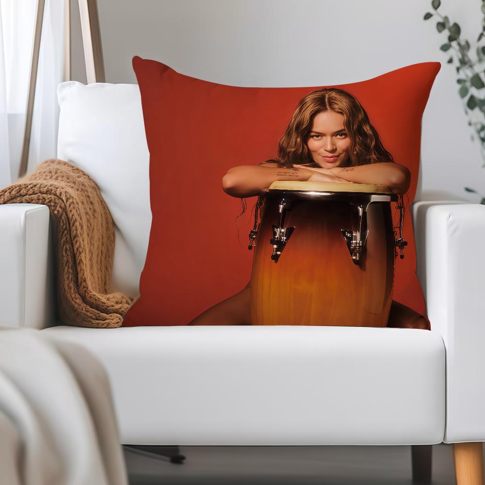 Singer K-Karol G Funny Pillow Case Applicable Space For Guest Rooms Interiors Cars Office House Decoration