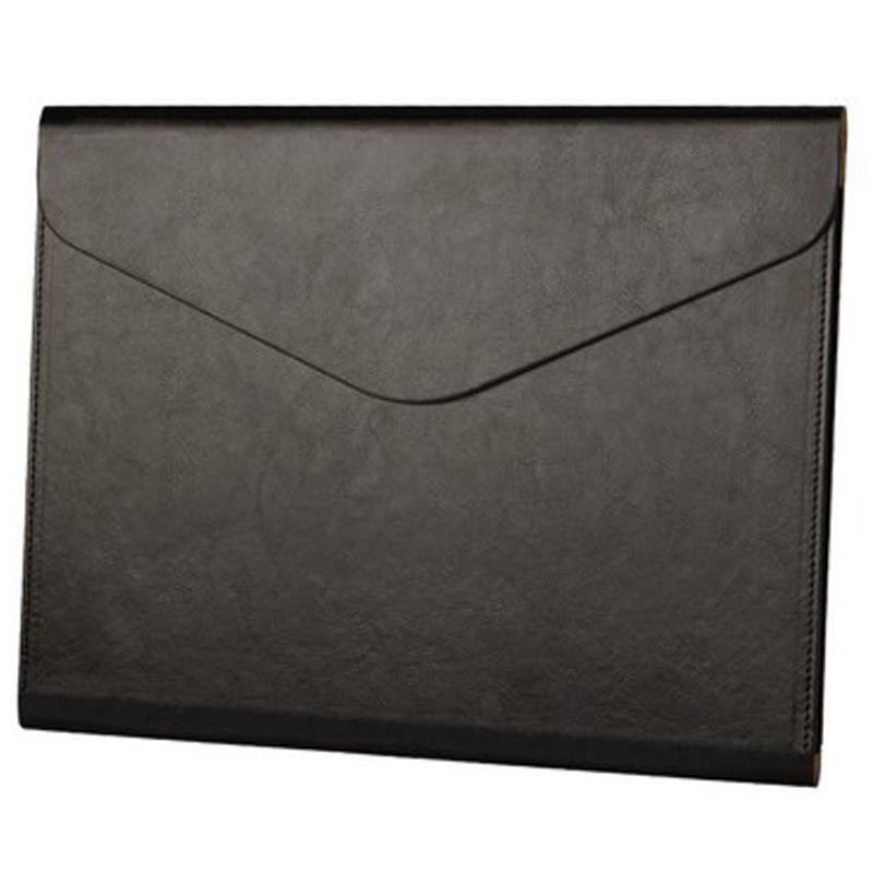A4 Imitation Leather Business File Bag - Large Capacity Briefcase with Customizable Enterprise Logo