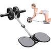 Ally Peaks Ab Roller Wheel with Adjustable Resistance Automatic Rebound Abs & Core Workout Equipment Strength Training with Knee Pad