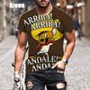 Summer New Classic Anime Character Speedy Gonzales 3D Printing Men's Short-sleeved T-shirt Funny Cartoon Unisex Sports T-shirt