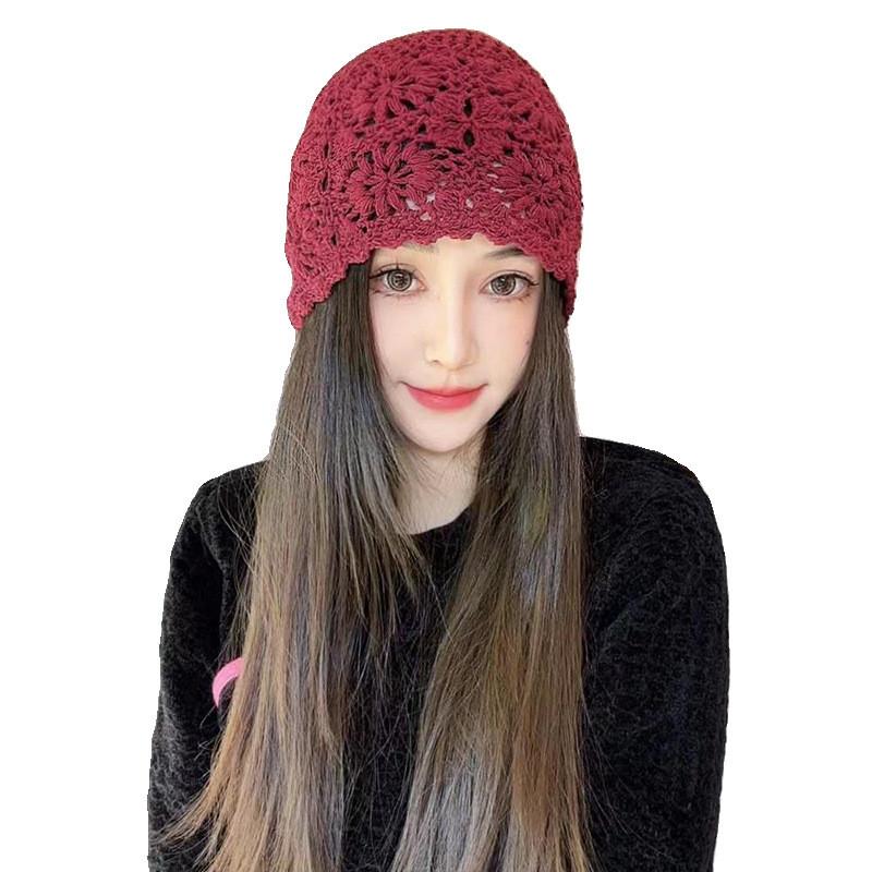 Knit Hat For Women With Breathable Tactile Texture For Autumn Fashion Style
