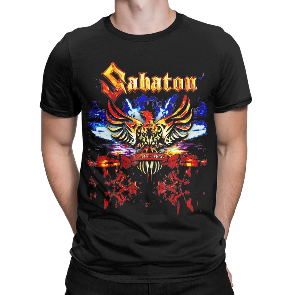 Mens Womens S-Sabatoned Trending Cool Gifts Metal Band  Shirt Cotton Graphic Tee Shirts  Top Clothing