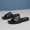 Men's Slippers Leather Summer Outside Men Sandals Lightweight Soft Sole Beach Slippers Casual Slide Mens Shoes Big Size