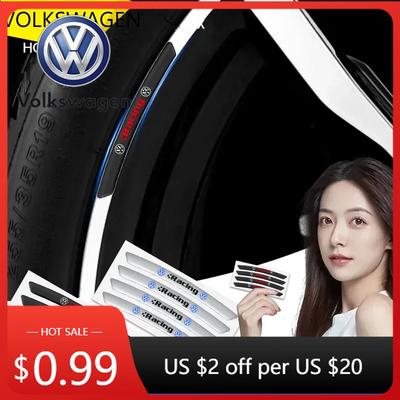 Pro VOLKSWAGEN VW 2025 Horké 4ks Hliníkový Znakauta Znak Krytky Nábojů Kol Dekorace 3D Samolepky Pro Volkswagen Golf-5 6 Jetta Lavida
