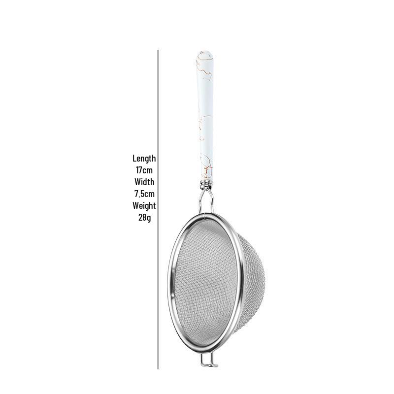 Japanese Style Wooden Handle Stainless Steel Tea Infuser and Strainer - Gongfu Tea Set Accessories for Pu'er Tea Ceremony
