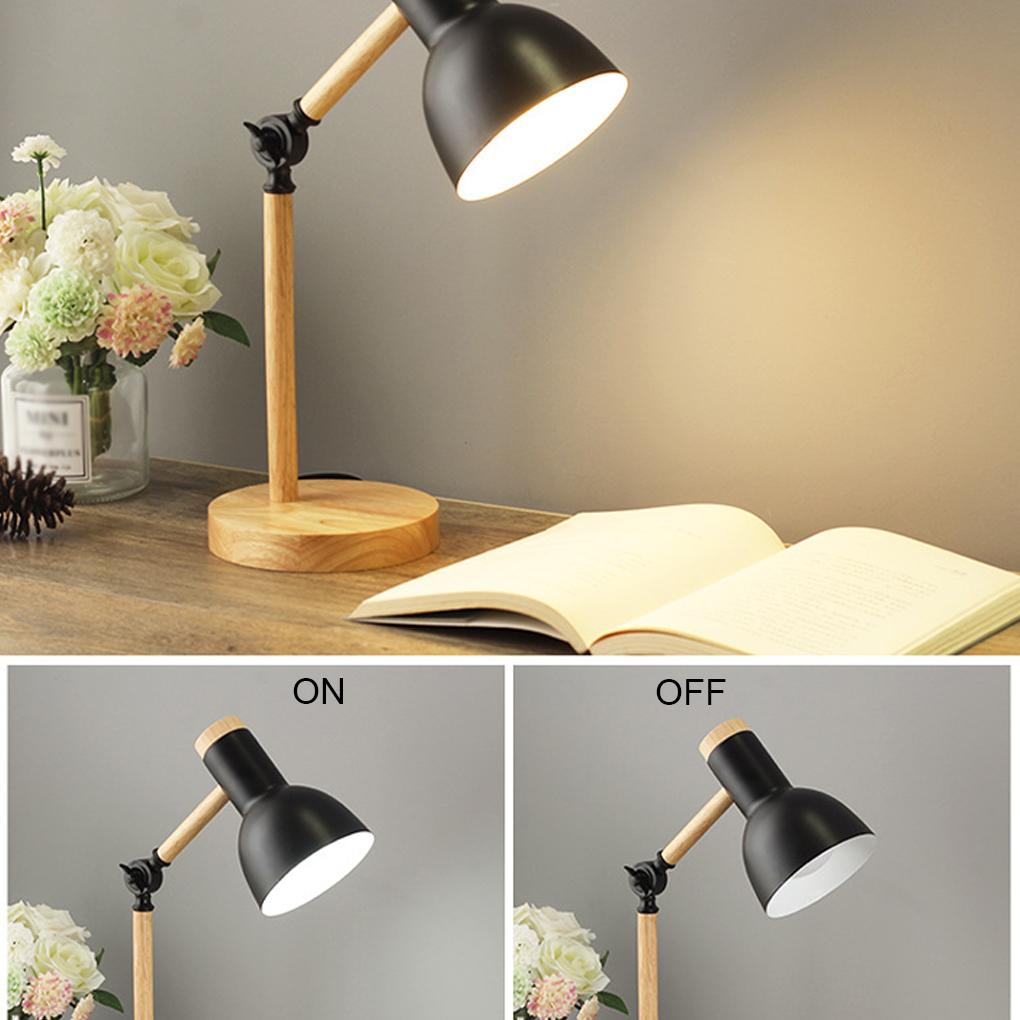 Book Reading Table Light with Lampshade Adjustable 3 Colors Dimmable Nightstand Desk Lamp Lighting Tool Home Bedroom Office