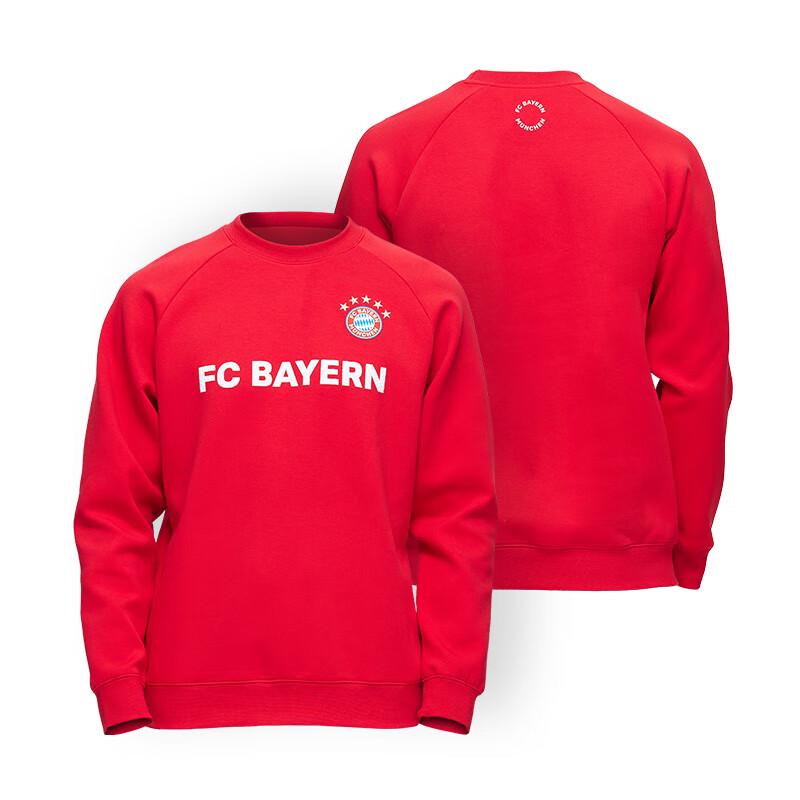 Официальный красный свитшот Bayern Munich с круглым вырезом