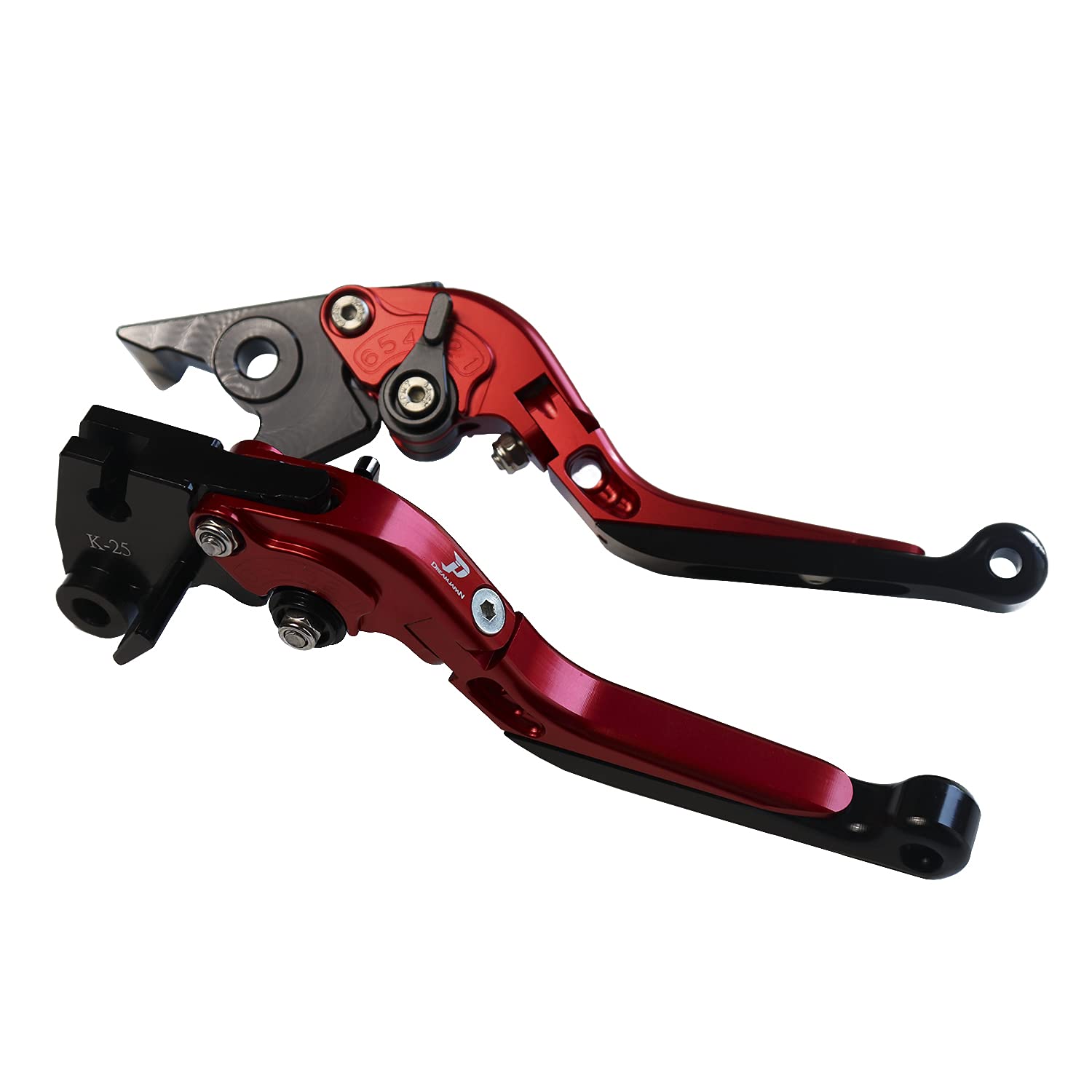 

Motorcycle Brake and Clutch Levers Set and for Ninja Z125 and Other Models 4 and Telescopic Adjustable (Left Right) 250/R/SL, Z250/SL, PRO, D-Tractor,