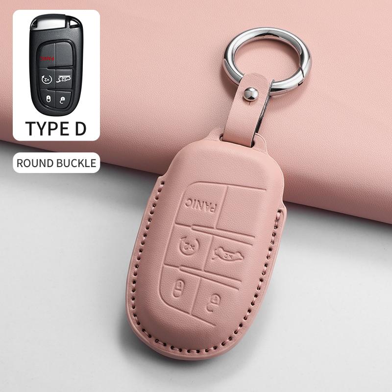 Car Key Case Cover Shell for Jeep Chrysler 300 200 Cherokee Wrangler Compass Renegade Fiat 500X Car Remote Key Shell Accessories