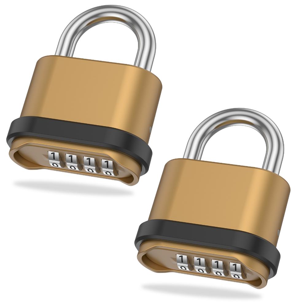 4-digit Combination Padlock Brass With Number Password Weatherproof anti-rust anti-theft warehouse special lock truck door lock