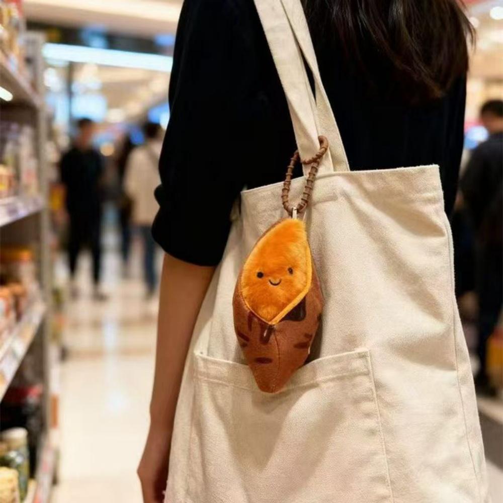 Süßkartoffel Plüsch Schlüsselanhänger Hautfreundliche Plüschpuppe Schlüsselanhänger Handtasche Schlüsselanhänger Cartoon Schlüsselanhänger Anhänger Für Mädchen
