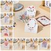 10pcs DIY Decoration Greeting Card Bouquet Series Message Card Exquisite   Mother's Day