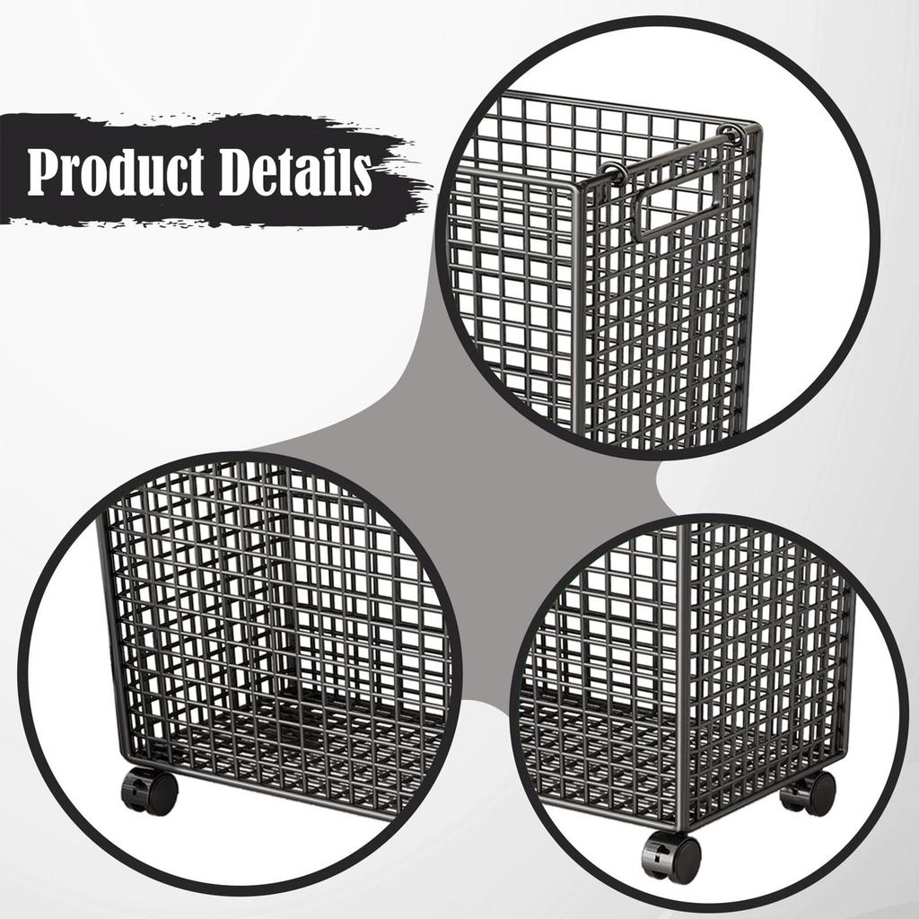 Toy Organizer Toy Box Toy Chest Rolling Basket for Playroom Kids Room Boys Girls