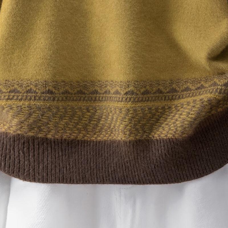 Sweter damski Si Baishe z wysokim dekoltem, z długim rękawem, luźny