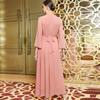 Fashion Hand Sewing Drill Elegant Pleated Waist Tight Dress Pleated Hand Sewn Diamond Dress