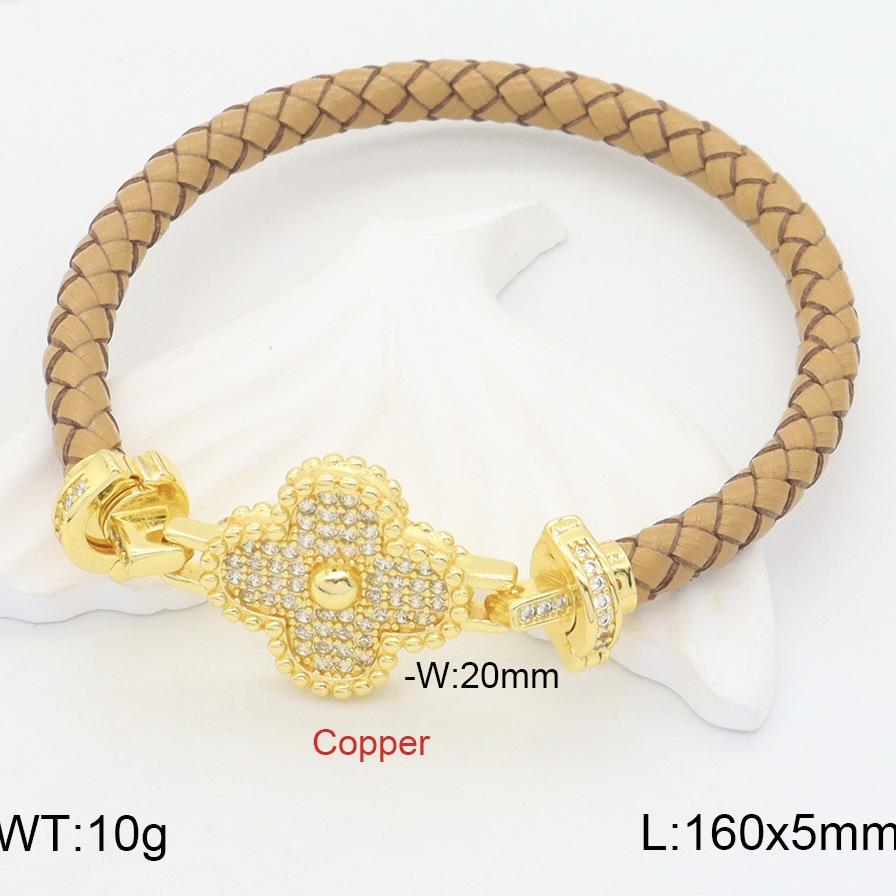 

Four-leaf Clover Red Rope Leather Rope Bracelet Men s and Women s 18k Gold Micro-inlaid with Diamonds Natal Year Couple s High-end DIY Hand Rope 2026 16CM+1CM верблюд