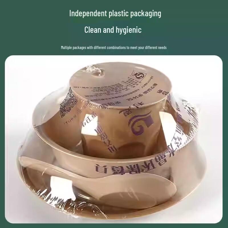 Eco-Friendly Rice Husk Disposable Tableware Set