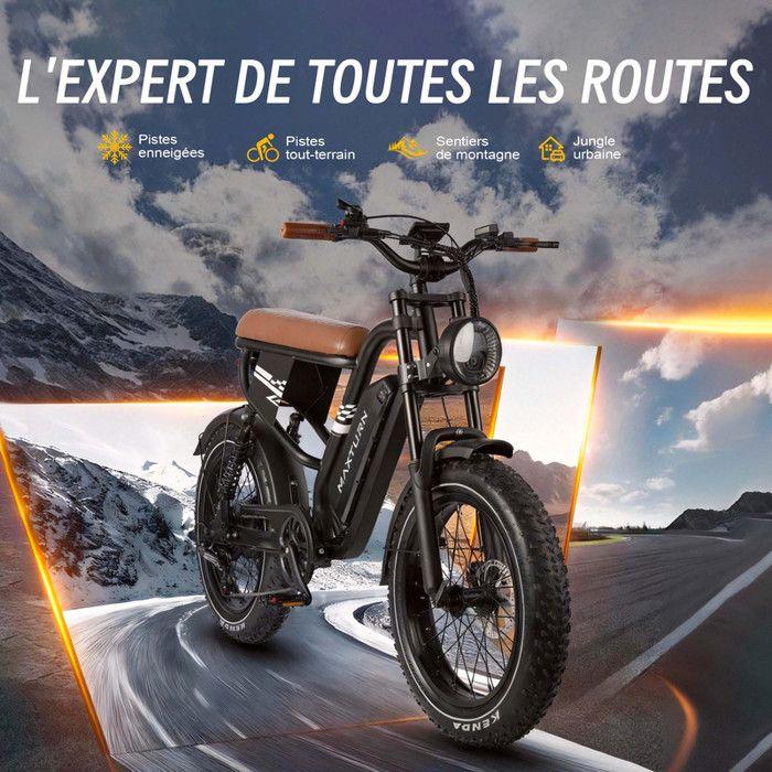 Bicicletta elettrica - Maxturn MX10 - Motore 500 W - Batteria 48V 13,5Ah - Autonomia 80–100 km - Ruote 20"