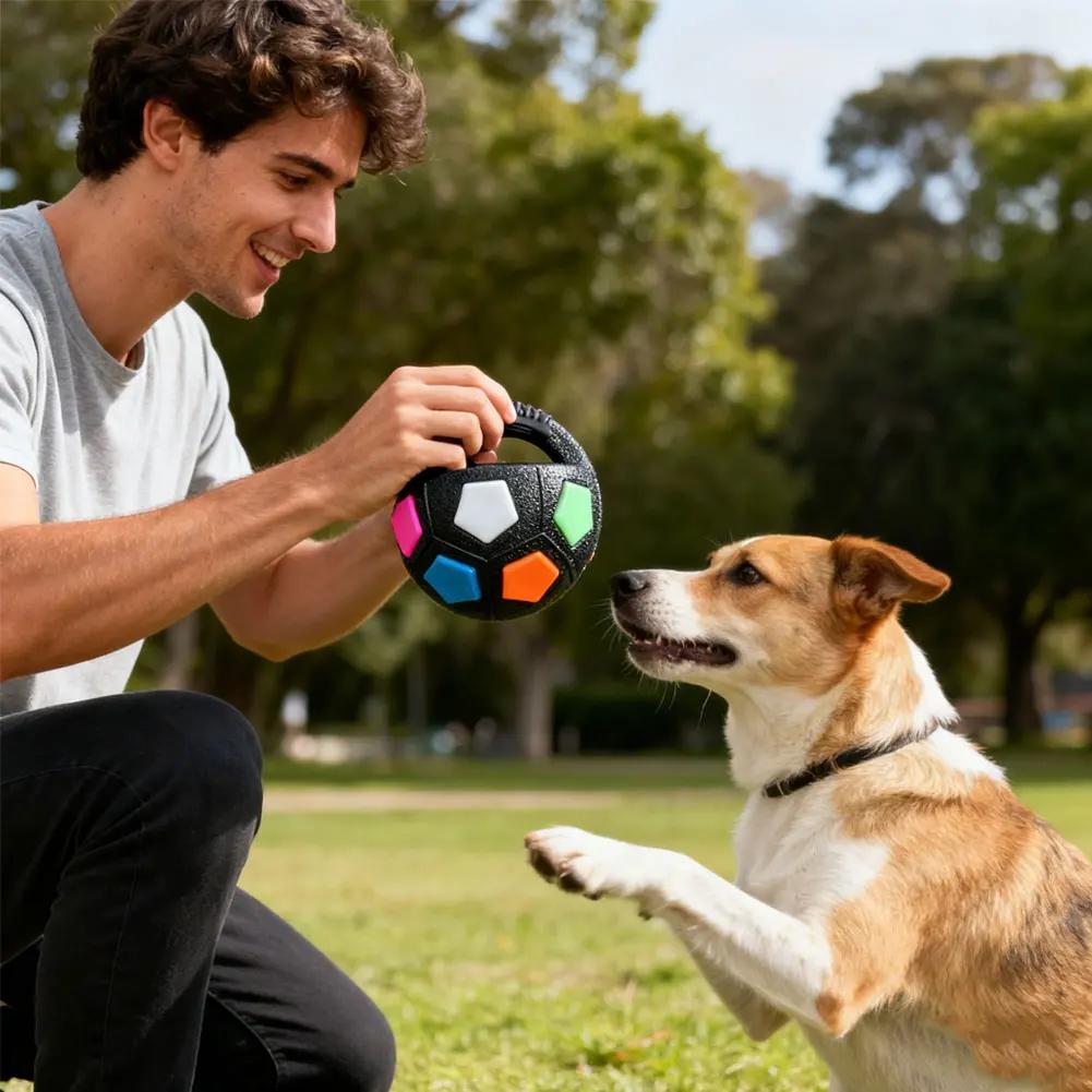 New Pet Soccer Toys Chewing and Squeaking Sounds Interactive Play Large Dogs Companion Toys Outdoor Training Pet Supplies
