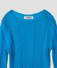 Tudument Boatneck Rib Knit_Teal Blue