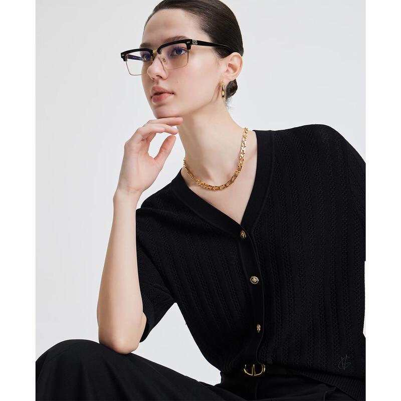 Giovanni Valentino Women's Hollow-Out Knit Cardigan
