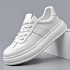 Classic Leather Men White Sneakers Lace Up Comfort Casual Shoes Men Sneakers Fashion Outdoor Walking Shoes Men Footwear