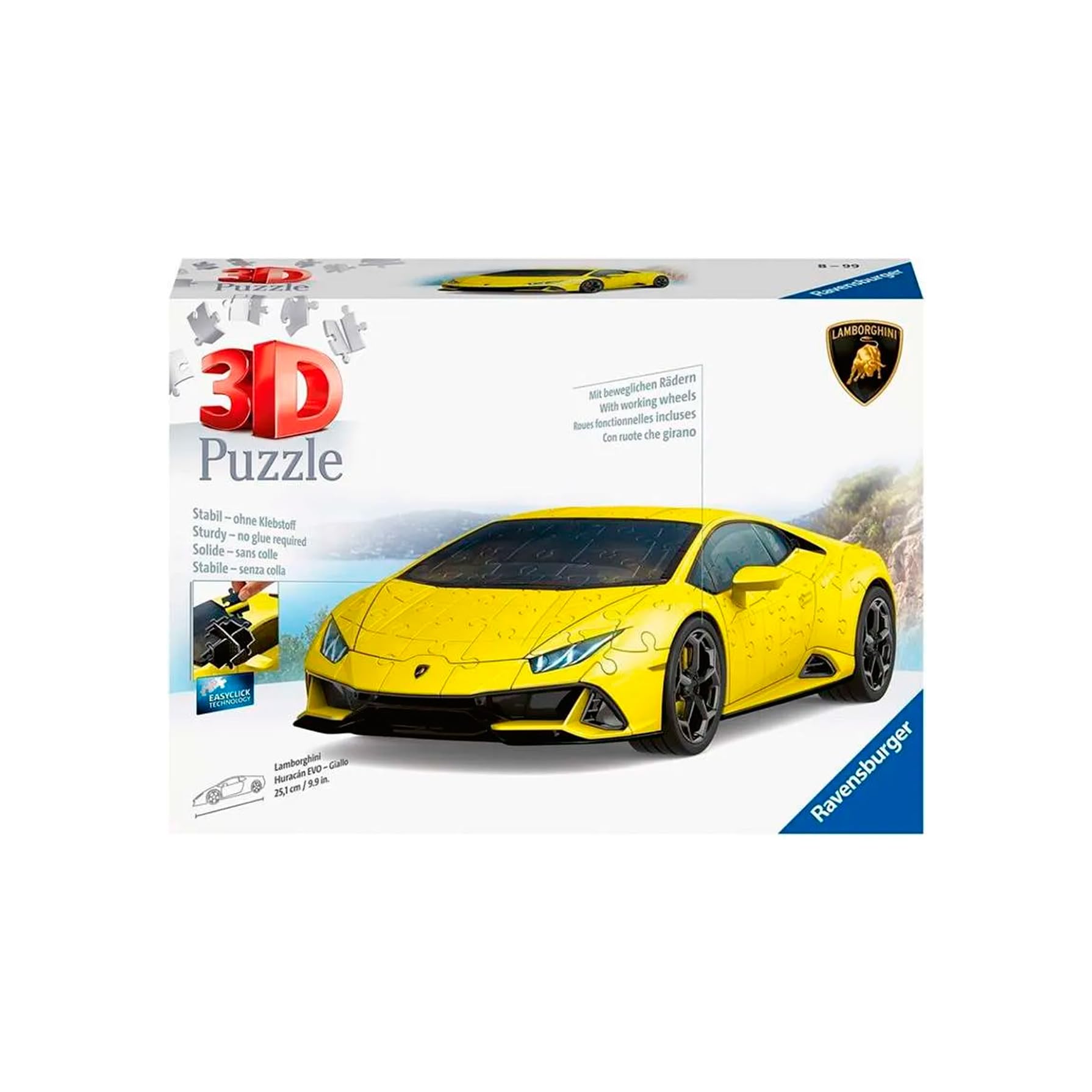 

Ravensburger 3D Puzzle Lamborghini Huracan EVO (Yellow) 108 Piece 11562 4 3D Puzzle