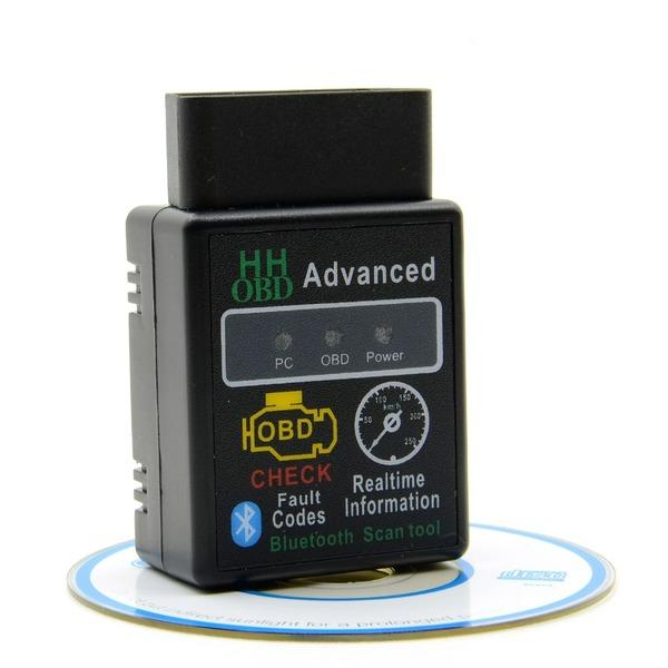 HH OBD ELM327 Bluetooth OBD2 OBDII CAN BUS Skaner Diagnostyczny Samochodu Kontrolka Silnika Adapter Interfejsu Do Android PC